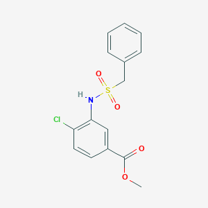 methyl 3-[(benzylsulfonyl)amino]-4-chlorobenzoate