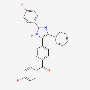 (4-fluorophenyl){4-[2-(4-fluorophenyl)-4-phenyl-1H-imidazol-5-yl]phenyl}methanone