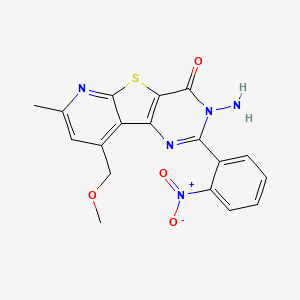 3-amino-9-(methoxymethyl)-7-methyl-2-(2-nitrophenyl)pyrido[3',2':4,5]thieno[3,2-d]pyrimidin-4(3H)-one