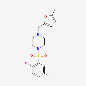 1-[(2,5-difluorophenyl)sulfonyl]-4-[(5-methyl-2-furyl)methyl]piperazine