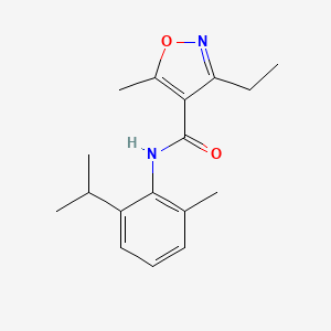 3-ethyl-N-(2-isopropyl-6-methylphenyl)-5-methyl-4-isoxazolecarboxamide