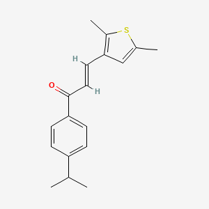 3-(2,5-dimethyl-3-thienyl)-1-(4-isopropylphenyl)-2-propen-1-one