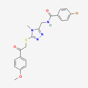 4-bromo-N-[(5-{[2-(4-methoxyphenyl)-2-oxoethyl]thio}-4-methyl-4H-1,2,4-triazol-3-yl)methyl]benzamide