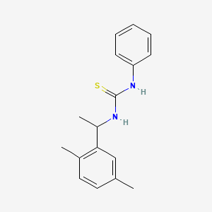 molecular formula C17H20N2S B4701443 N-[1-(2,5-dimethylphenyl)ethyl]-N'-phenylthiourea 