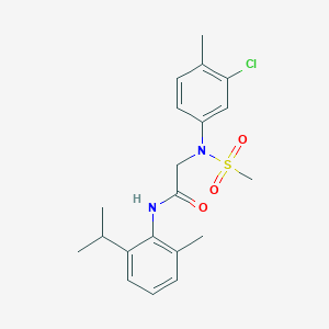 N~2~-(3-chloro-4-methylphenyl)-N~1~-(2-isopropyl-6-methylphenyl)-N~2~-(methylsulfonyl)glycinamide