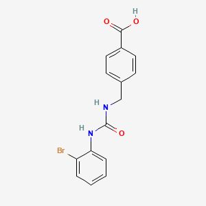 molecular formula C15H13BrN2O3 B4701463 4-[({[(2-bromophenyl)amino]carbonyl}amino)methyl]benzoic acid 