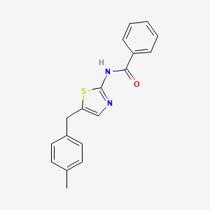 molecular formula C18H16N2OS B4701496 N-[5-(4-methylbenzyl)-1,3-thiazol-2-yl]benzamide 