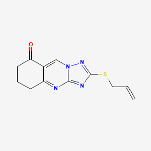 2-(allylthio)-6,7-dihydro[1,2,4]triazolo[5,1-b]quinazolin-8(5H)-one