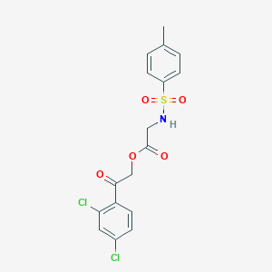 molecular formula C17H15Cl2NO5S B4701512 2-(2,4-dichlorophenyl)-2-oxoethyl N-[(4-methylphenyl)sulfonyl]glycinate 