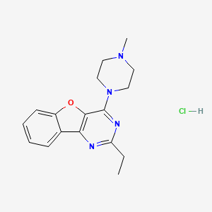 molecular formula C17H21ClN4O B4701537 2-ethyl-4-(4-methylpiperazin-1-yl)[1]benzofuro[3,2-d]pyrimidine hydrochloride 