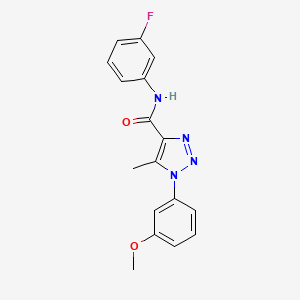 N-(3-fluorophenyl)-1-(3-methoxyphenyl)-5-methyl-1H-1,2,3-triazole-4-carboxamide