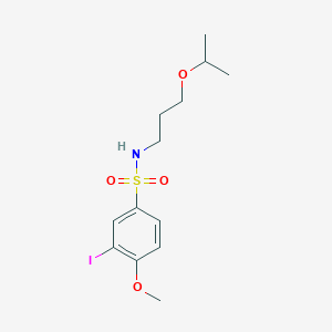 3-iodo-N-(3-isopropoxypropyl)-4-methoxybenzenesulfonamide