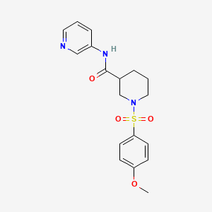 1-[(4-methoxyphenyl)sulfonyl]-N-3-pyridinyl-3-piperidinecarboxamide