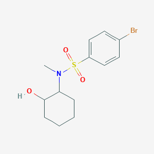 molecular formula C13H18BrNO3S B4701586 4-bromo-N-(2-hydroxycyclohexyl)-N-methylbenzenesulfonamide 