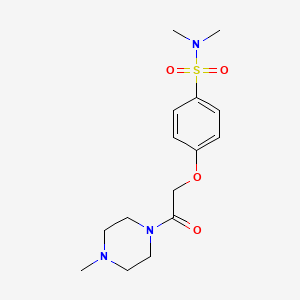 N,N-dimethyl-4-[2-(4-methyl-1-piperazinyl)-2-oxoethoxy]benzenesulfonamide