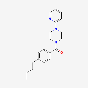 molecular formula C20H25N3O B4701598 1-(4-butylbenzoyl)-4-(2-pyridinyl)piperazine 