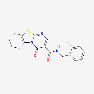 N-(2-chlorobenzyl)-4-oxo-6,7,8,9-tetrahydro-4H-pyrimido[2,1-b][1,3]benzothiazole-3-carboxamide