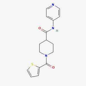 molecular formula C16H17N3O2S B4701609 N-4-pyridinyl-1-(2-thienylcarbonyl)-4-piperidinecarboxamide 