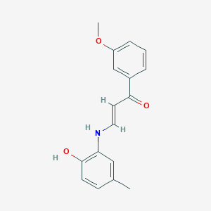 molecular formula C17H17NO3 B4701634 3-[(2-hydroxy-5-methylphenyl)amino]-1-(3-methoxyphenyl)-2-propen-1-one 