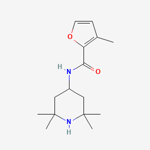 molecular formula C15H24N2O2 B4701743 3-methyl-N-(2,2,6,6-tetramethyl-4-piperidinyl)-2-furamide 
