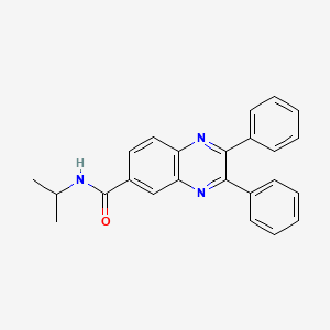 molecular formula C24H21N3O B4701852 N-isopropyl-2,3-diphenyl-6-quinoxalinecarboxamide 
