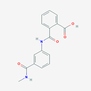 molecular formula C16H14N2O4 B4701965 2-[({3-[(methylamino)carbonyl]phenyl}amino)carbonyl]benzoic acid 