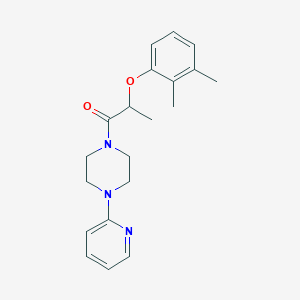 molecular formula C20H25N3O2 B4701969 1-[2-(2,3-dimethylphenoxy)propanoyl]-4-(2-pyridinyl)piperazine 