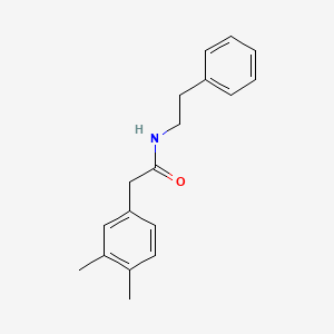 molecular formula C18H21NO B4701980 2-(3,4-dimethylphenyl)-N-(2-phenylethyl)acetamide 