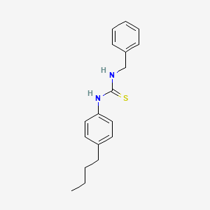 molecular formula C18H22N2S B4702007 N-benzyl-N'-(4-butylphenyl)thiourea 