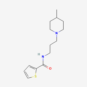 molecular formula C14H22N2OS B4702036 N-[3-(4-methyl-1-piperidinyl)propyl]-2-thiophenecarboxamide 