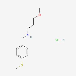 molecular formula C12H20ClNOS B4702039 (3-methoxypropyl)[4-(methylthio)benzyl]amine hydrochloride 