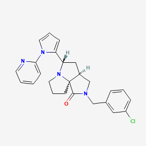 (3aS*,5S*,9aS*)-2-(3-chlorobenzyl)-5-[1-(2-pyridinyl)-1H-pyrrol-2-yl]hexahydro-7H-pyrrolo[3,4-g]pyrrolizin-1(2H)-one