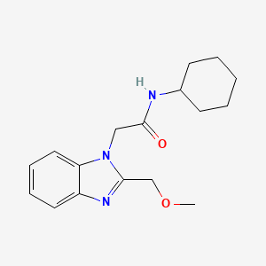 N-cyclohexyl-2-[2-(methoxymethyl)-1H-benzimidazol-1-yl]acetamide