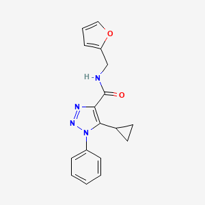 5-cyclopropyl-N-(2-furylmethyl)-1-phenyl-1H-1,2,3-triazole-4-carboxamide