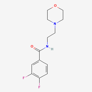 molecular formula C13H16F2N2O2 B4702226 3,4-difluoro-N-[2-(4-morpholinyl)ethyl]benzamide 