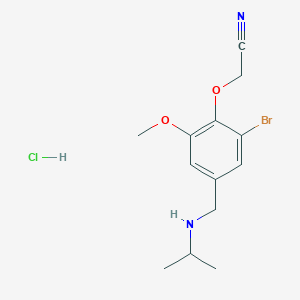 {2-bromo-4-[(isopropylamino)methyl]-6-methoxyphenoxy}acetonitrile hydrochloride