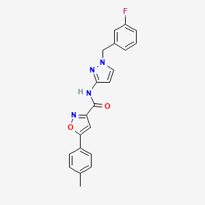 N-[1-(3-fluorobenzyl)-1H-pyrazol-3-yl]-5-(4-methylphenyl)-3-isoxazolecarboxamide