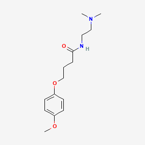 molecular formula C15H24N2O3 B4702255 N-[2-(dimethylamino)ethyl]-4-(4-methoxyphenoxy)butanamide 