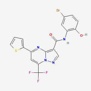 N-(5-bromo-2-hydroxyphenyl)-5-(2-thienyl)-7-(trifluoromethyl)pyrazolo[1,5-a]pyrimidine-3-carboxamide