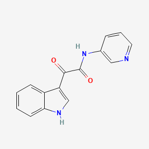 molecular formula C15H11N3O2 B4702272 2-(1H-indol-3-yl)-2-oxo-N-pyridin-3-ylacetamide 