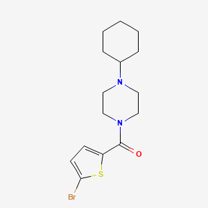 1-[(5-bromo-2-thienyl)carbonyl]-4-cyclohexylpiperazine