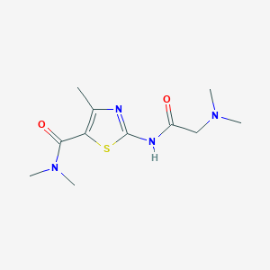 2-[(N,N-dimethylglycyl)amino]-N,N,4-trimethyl-1,3-thiazole-5-carboxamide