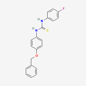 molecular formula C20H17FN2OS B4702354 N-[4-(benzyloxy)phenyl]-N'-(4-fluorophenyl)thiourea 