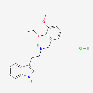 molecular formula C20H25ClN2O2 B4702359 N-(2-ethoxy-3-methoxybenzyl)-2-(1H-indol-3-yl)ethanamine hydrochloride 