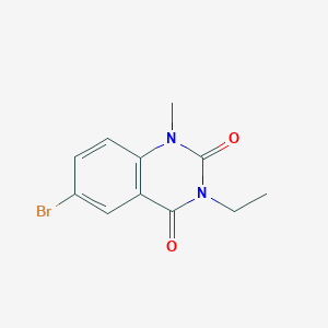molecular formula C11H11BrN2O2 B4702392 6-bromo-3-ethyl-1-methyl-2,4(1H,3H)-quinazolinedione 