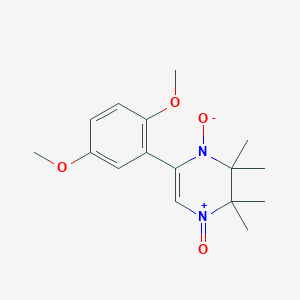 molecular formula C16H22N2O4 B4702411 5-(2,5-dimethoxyphenyl)-2,2,3,3-tetramethyl-2,3-dihydropyrazine 1,4-dioxide 