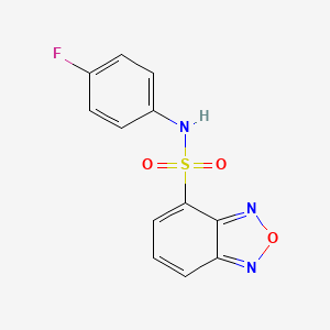 molecular formula C12H8FN3O3S B4702416 N-(4-fluorophenyl)-2,1,3-benzoxadiazole-4-sulfonamide 