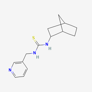 molecular formula C14H19N3S B4702432 N-bicyclo[2.2.1]hept-2-yl-N'-(3-pyridinylmethyl)thiourea 