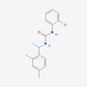 molecular formula C17H19BrN2O B4702481 N-(2-bromophenyl)-N'-[1-(2,4-dimethylphenyl)ethyl]urea 