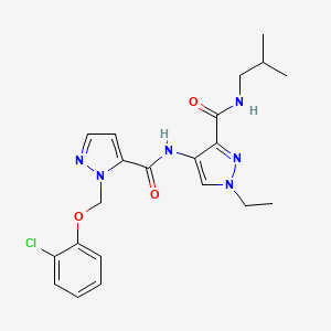 4-[({1-[(2-chlorophenoxy)methyl]-1H-pyrazol-5-yl}carbonyl)amino]-1-ethyl-N-isobutyl-1H-pyrazole-3-carboxamide
